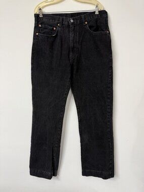 Vtg Levis 517 Jeans Men‎ 36x34 Black Boot Cut Y2K Western Rodeo Grudge Denim